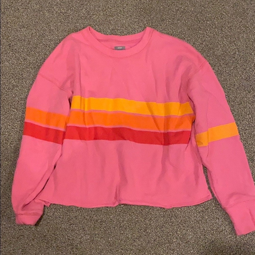 Pink aerie crew neck